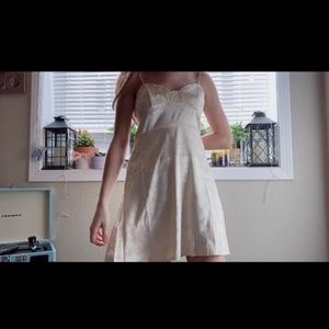 Jacquard A line cami dress